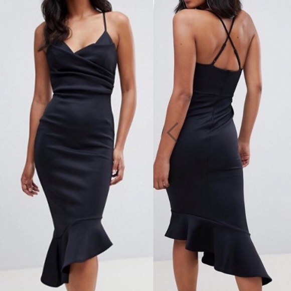 ASOS Dresses & Skirts - ASOS | Asymmetrical Black Cami Dress